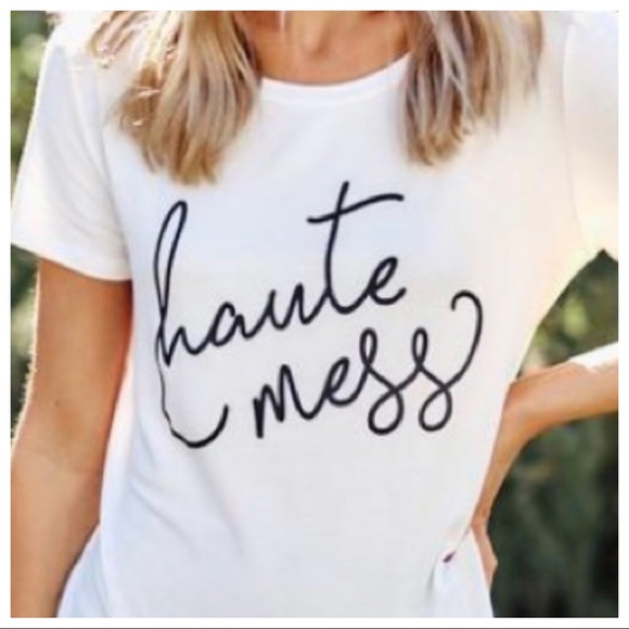 Haute Mess chic graphic Tee - Picture 5 of 5